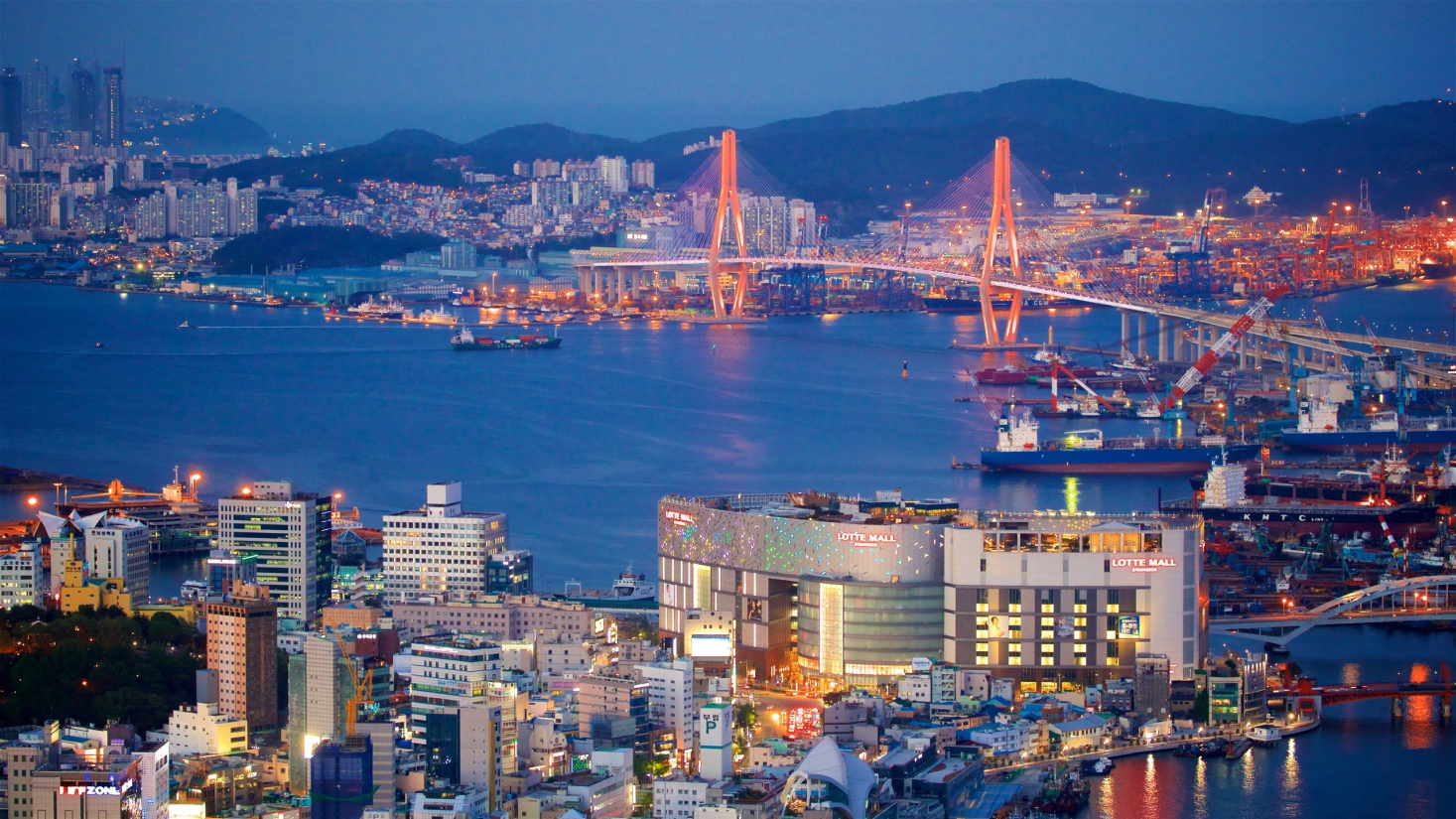 Imagem panorâmica Busan
